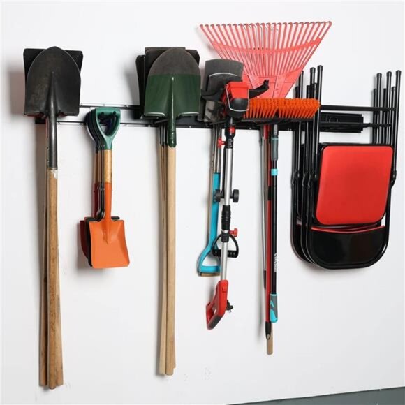 Garage Storage Organization Wall Mount, Garden Tool Rack Organizer Heavy Duty - Picture 2 of 7